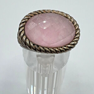WK Whitney Kelly Sterling Silver & Rose Quartz Ring - Size 8